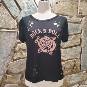 Local Lab Distressed Crop Top sz Lg